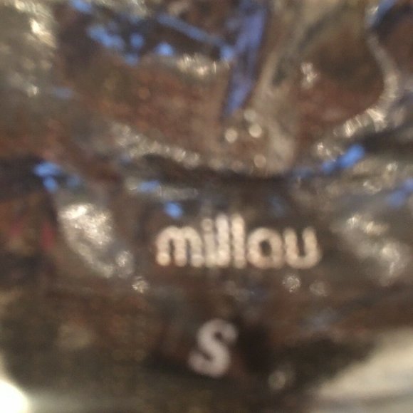 Millau womans small  Denim Jean Jacket Cropped dis - Picture 5 of 6